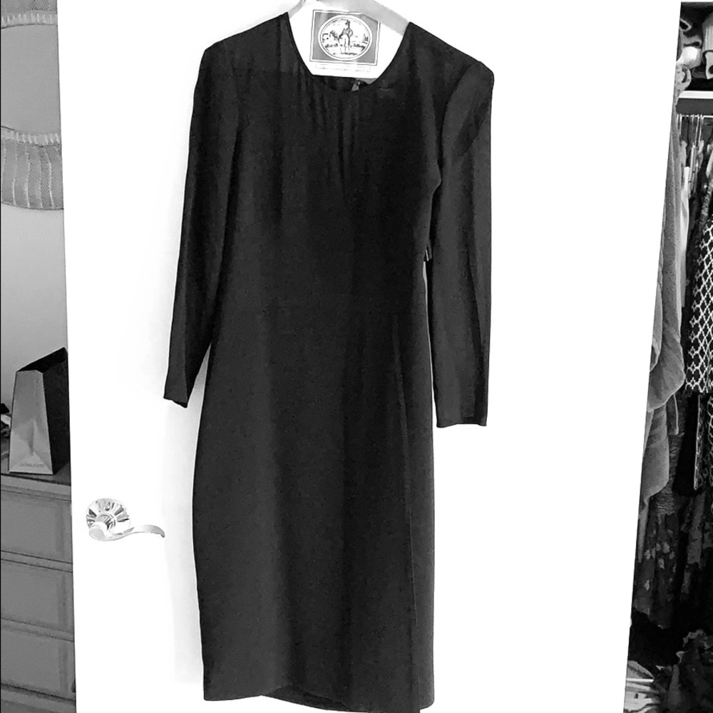Burberry Wendy Black mid-calf dress w/ Bustier